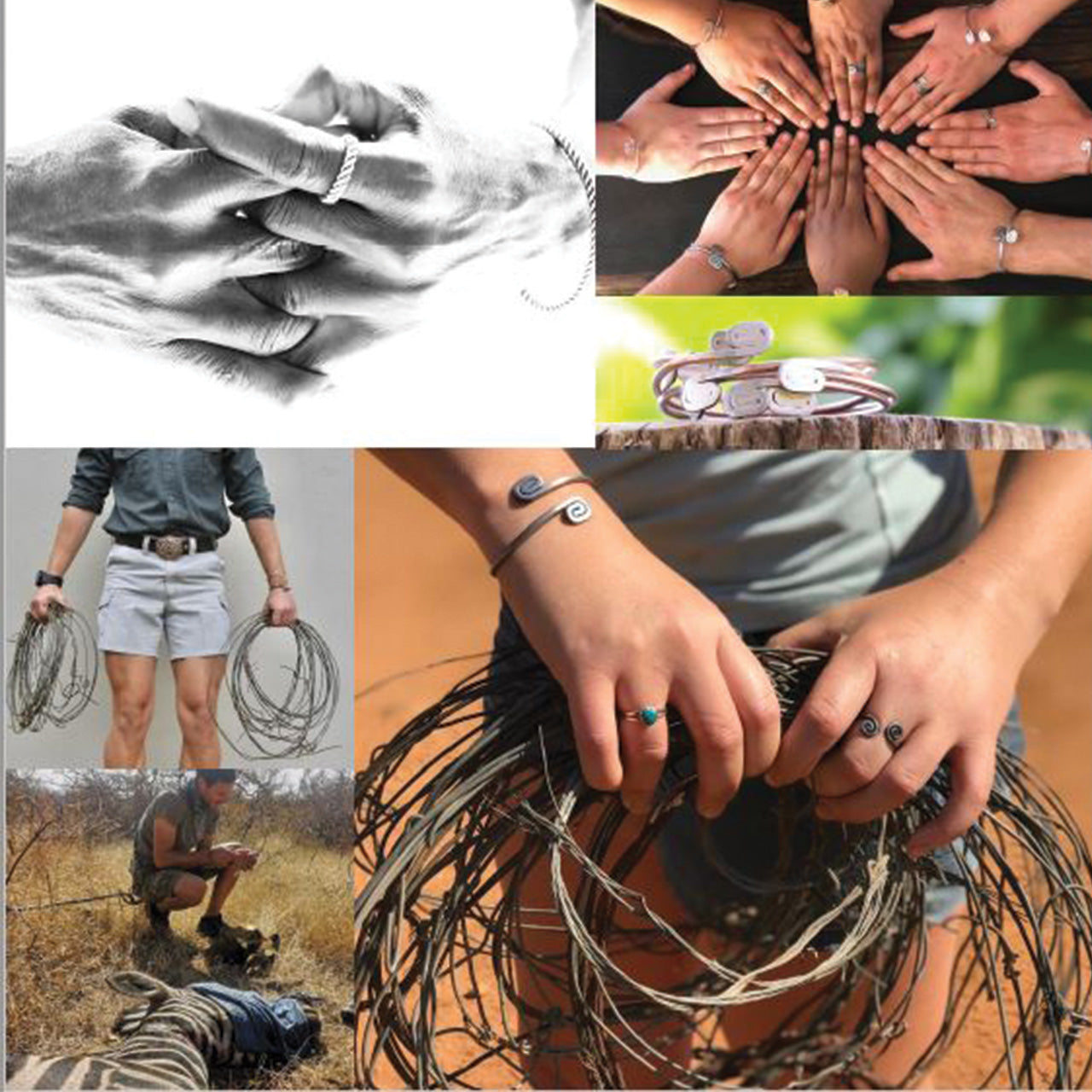 Down to the Wire / handcrafted / snare wire / jewellery / bangles /  conservation