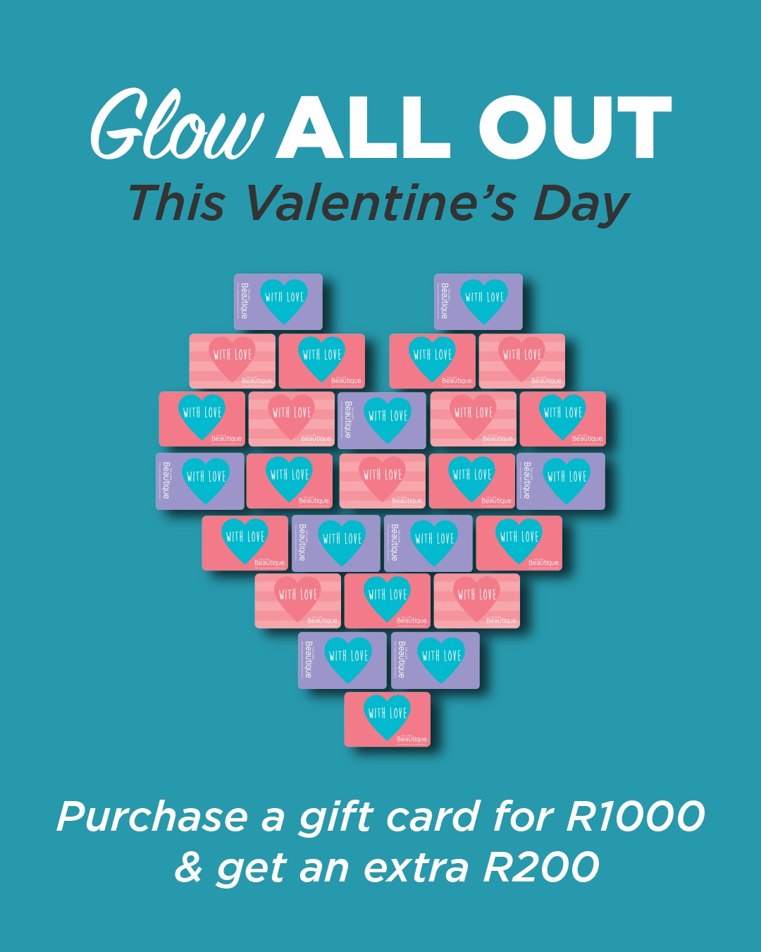 Valentines Day Giftcard - Buy R1000 & Get R200 Extra