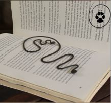 Silver snare wire Bookmark